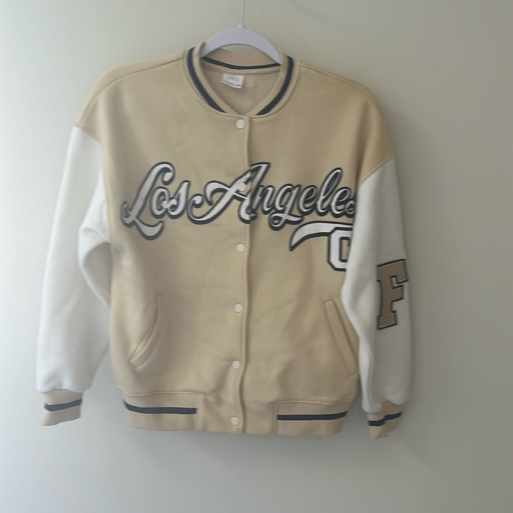 Varsity jacket.